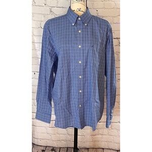 Nautica Men’s Blue Classic Fit Dress Shirt (Size L)